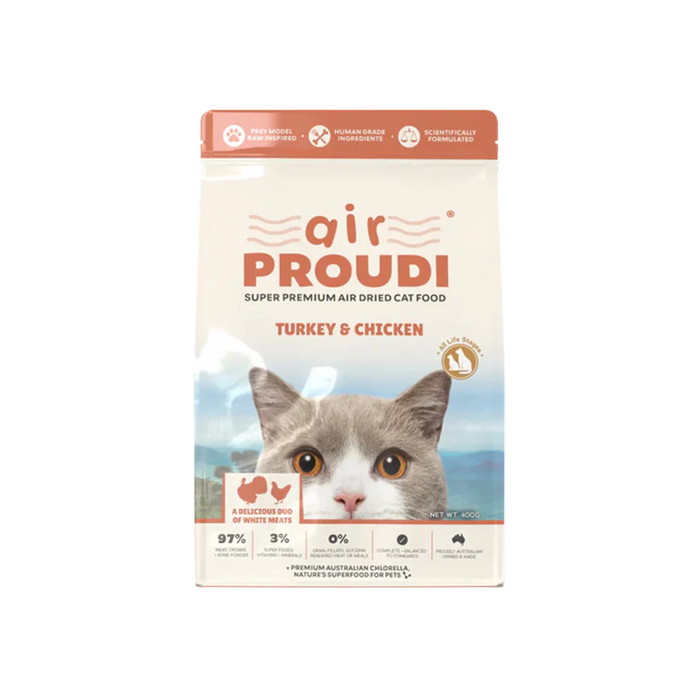 AIR PROUDI Premium Turkey & Chicken Air Dried Cat Food - Image 2