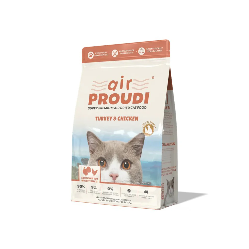 AIR PROUDI Premium Turkey & Chicken Air Dried Cat Food - Image 3